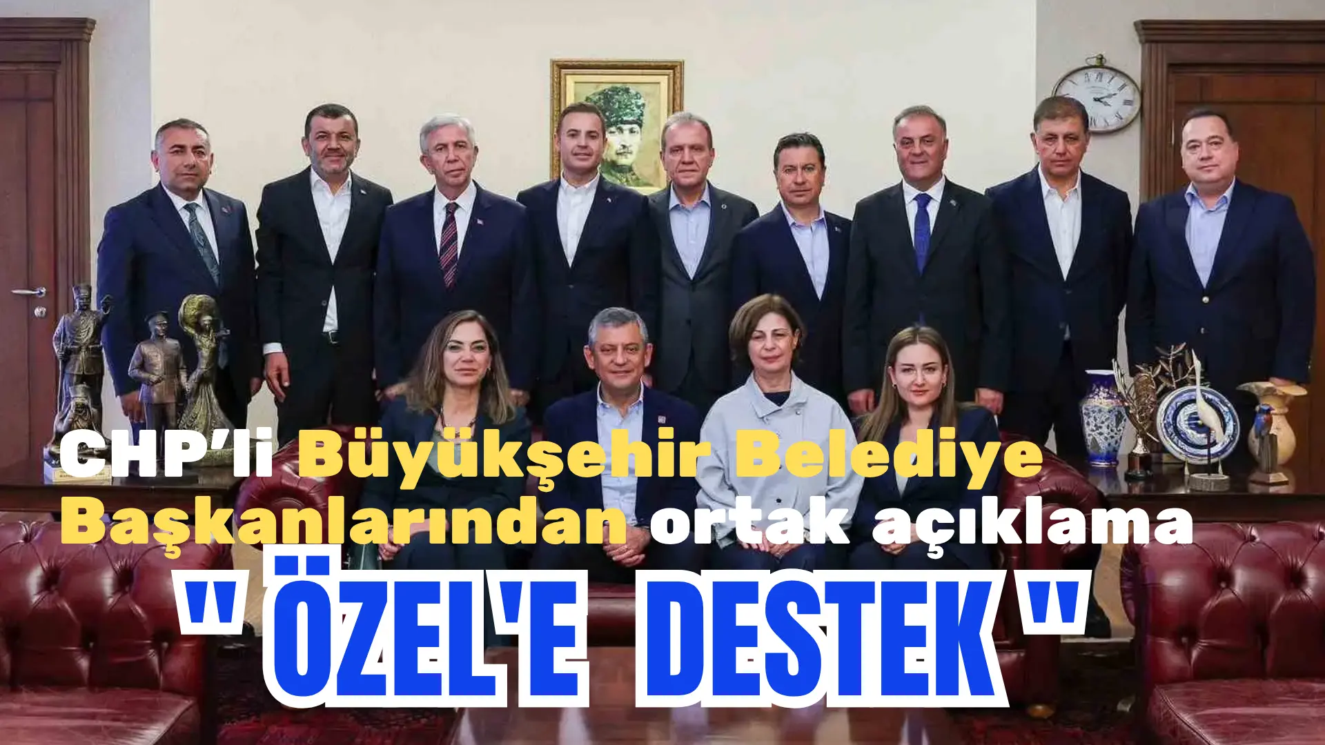 Cumhuriyet Halk Partili (CHP) Büyükşehir Belediye Başkanları ortak açıklama yaptı.