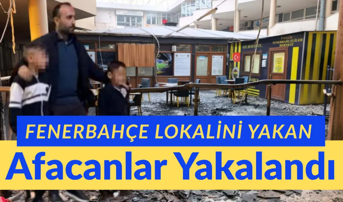 Bursa’nın İnegöl ilçesinde pasajda bulunan Fenerbahçeliler Derneği’nde yangın çıkaran 2
