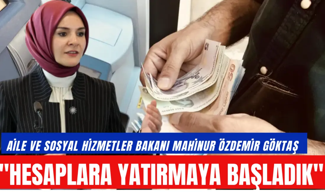 Aile ve Sosyal Hizmetler Bakanı Mahinur Özdemir Göktaş,  8,4 milyar