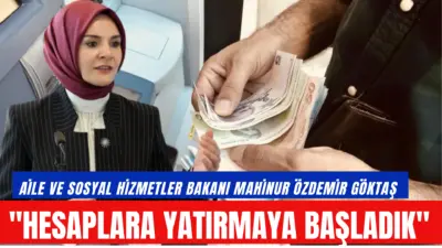 Aile ve Sosyal Hizmetler Bakanı Mahinur Özdemir Göktaş,  8,4 milyar