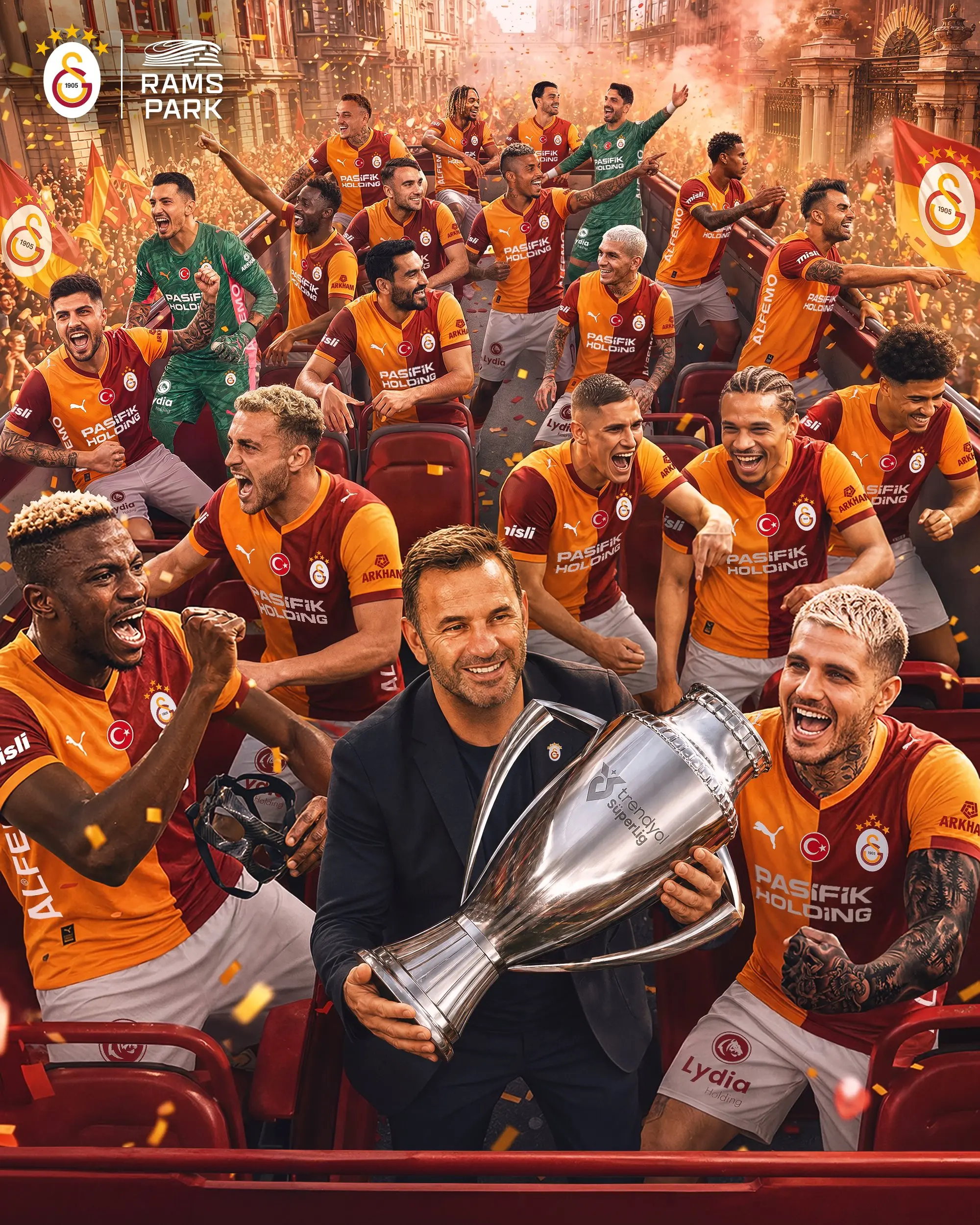 Trendyol Süper Lig’in kritik haftasında Galatasaray, RAMS Park’ta konuk ettiği