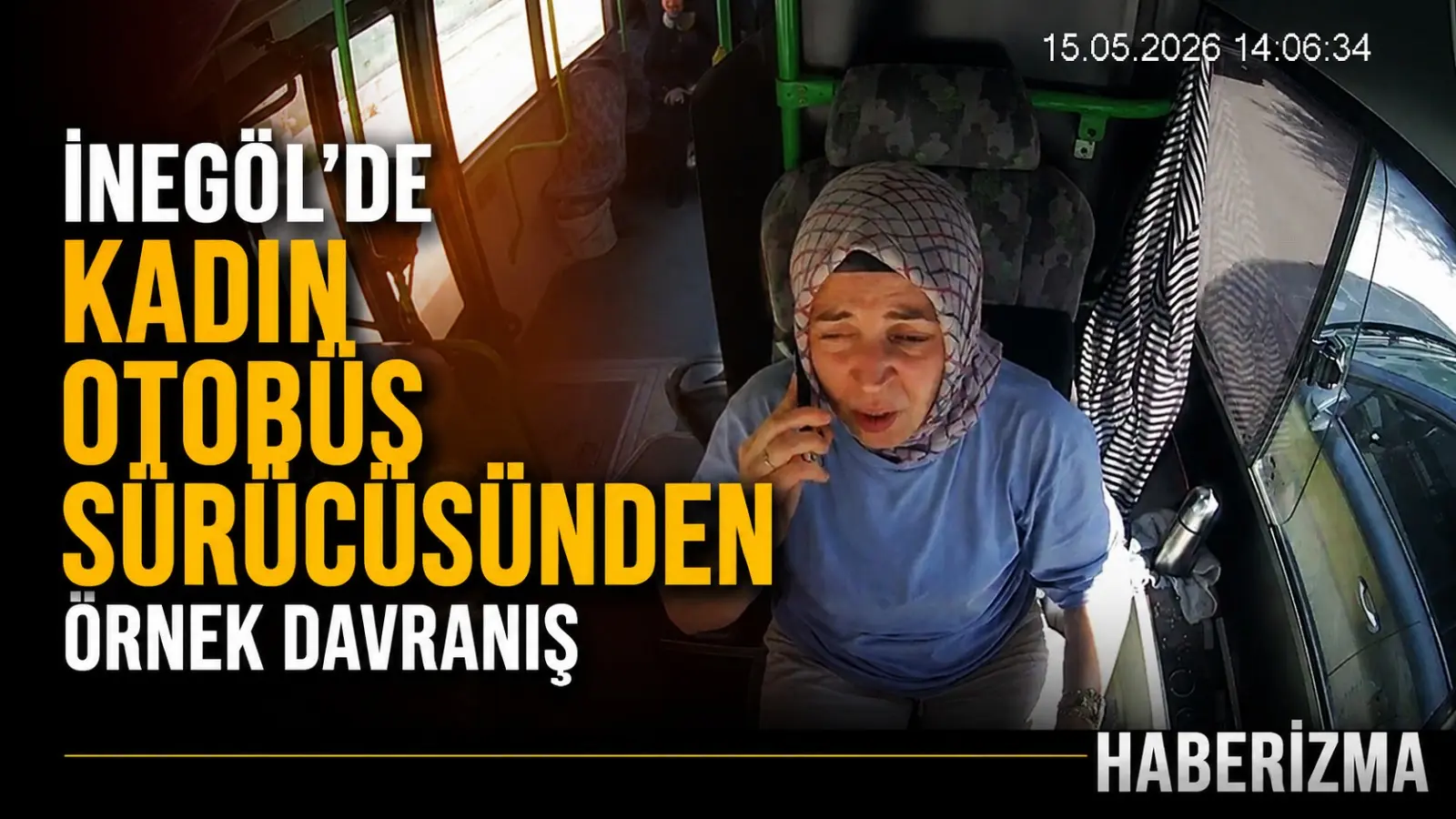 Bursa Büyükşehir Belediyesi BURULAŞ bünyesinde görev yapan otobüs sürücüsü Yasemin