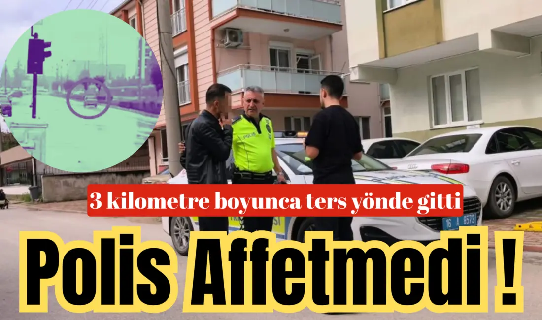 Bursa’nın İnegöl ilçesinde çevre yolunda yaklaşık 3 kilometre boyunca ters