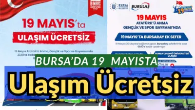 Bursa Büyükşehir Belediyesi, vatandaşların tören ve kutlamalara kolaylıkla ulaşabilmesi amacıyla