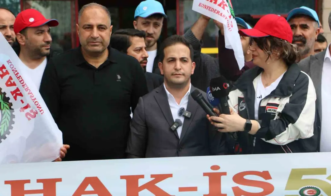 HAK-İŞ Diyarbakır İl Başkanı Mehmet Aküzüm, 1 Mayıs Emek ve