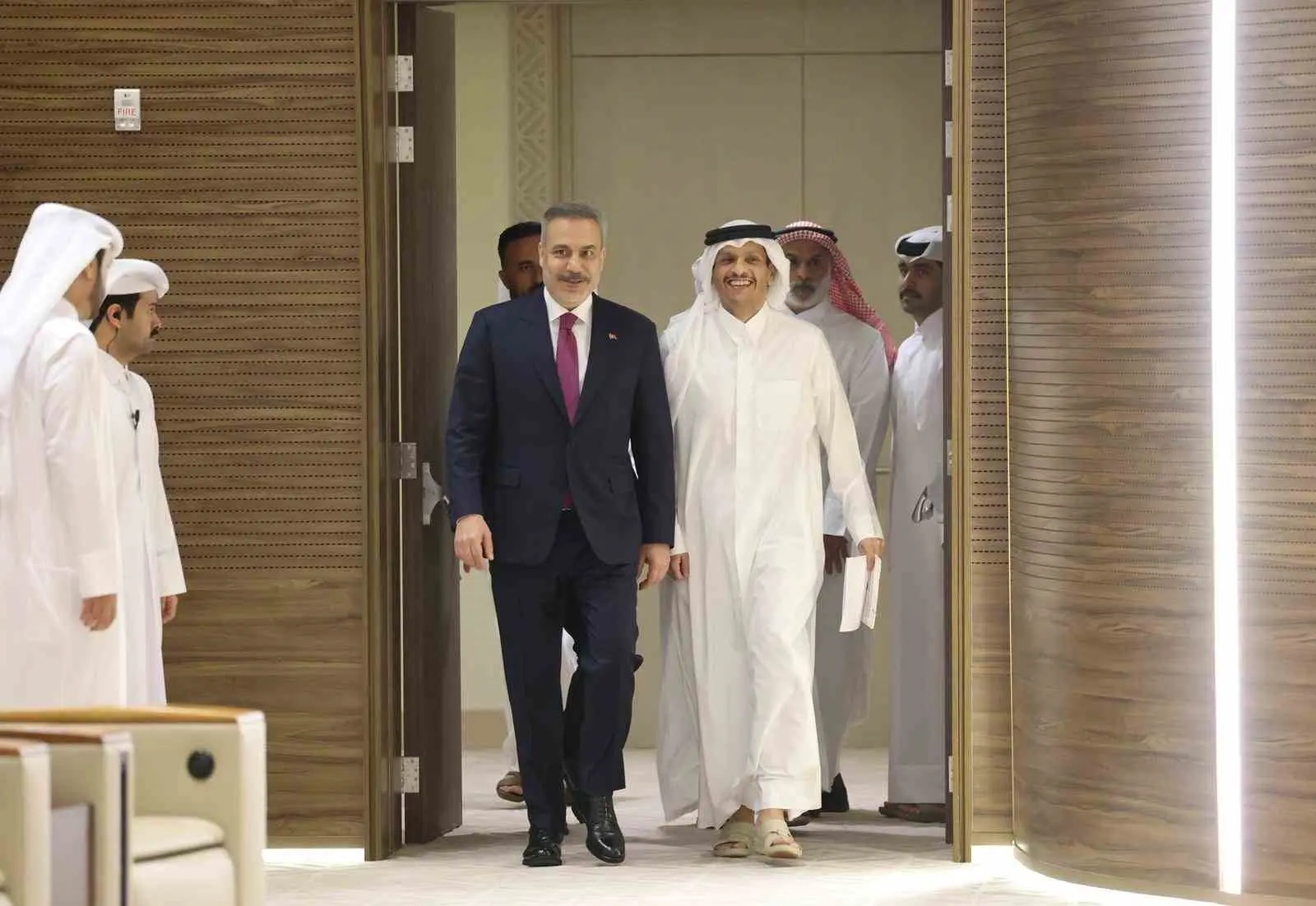 Dışişleri Bakanı Hakan Fidan,, Doha’da düzenlenen basın toplantısında “Başından beri