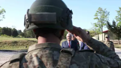 Milli Savunma Bakanı Yaşar Güler, Edirne’de 9’uncu Hudut Tugay Komutanlığı’nda