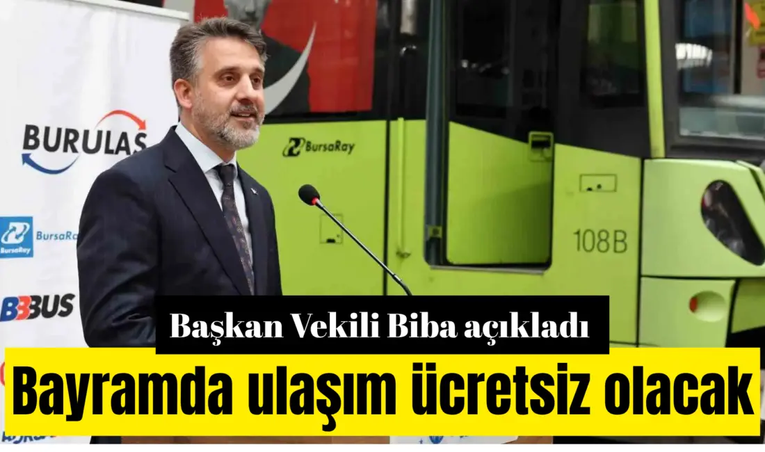Bursa Büyükşehir Belediyesi Başkan Vekili Şahin Biba, Kurban Bayramı boyunca