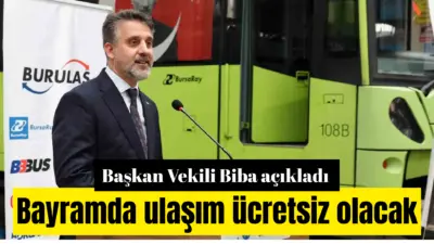 Bursa Büyükşehir Belediyesi Başkan Vekili Şahin Biba, Kurban Bayramı boyunca