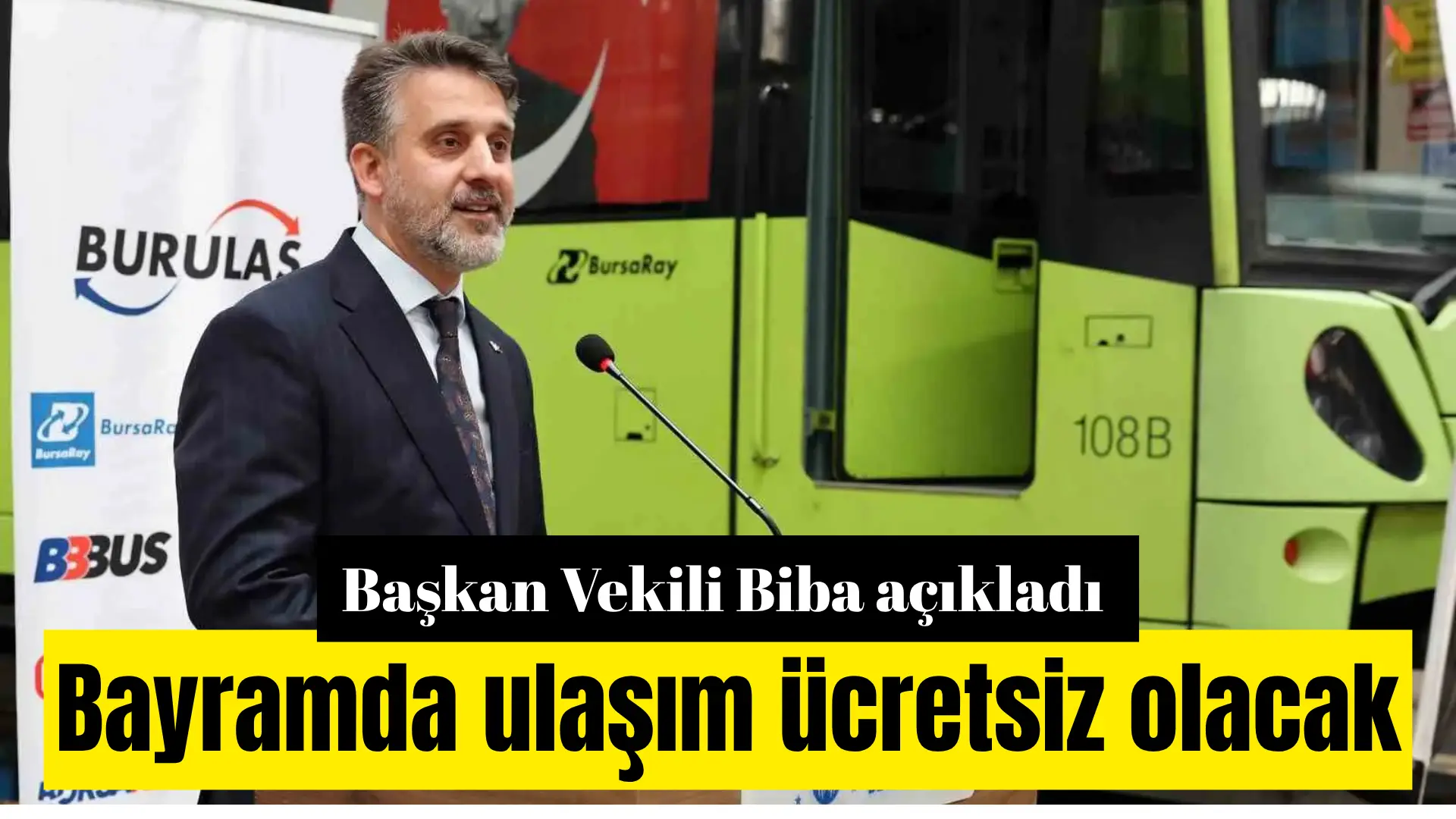 Bursa Büyükşehir Belediyesi Başkan Vekili Şahin Biba, Kurban Bayramı boyunca