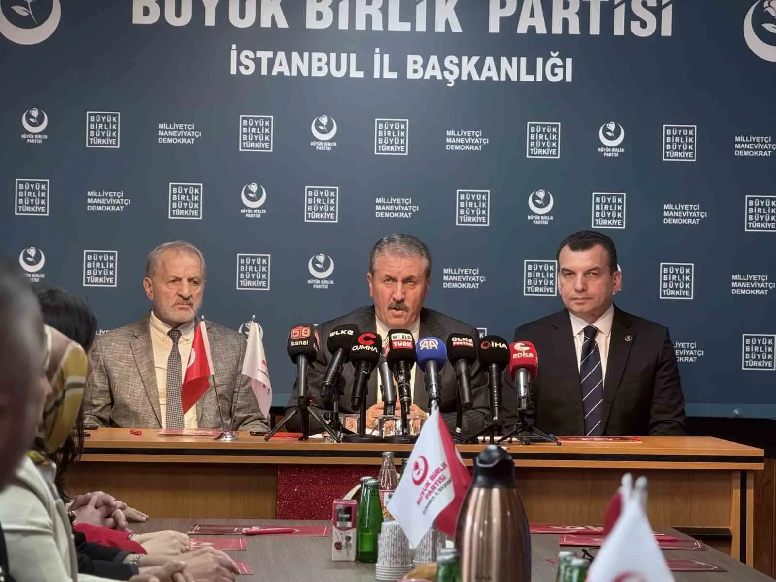 Büyük Birlik Partisi (BBP) Genel Başkanı Mustafa Destici, 15. Olağan