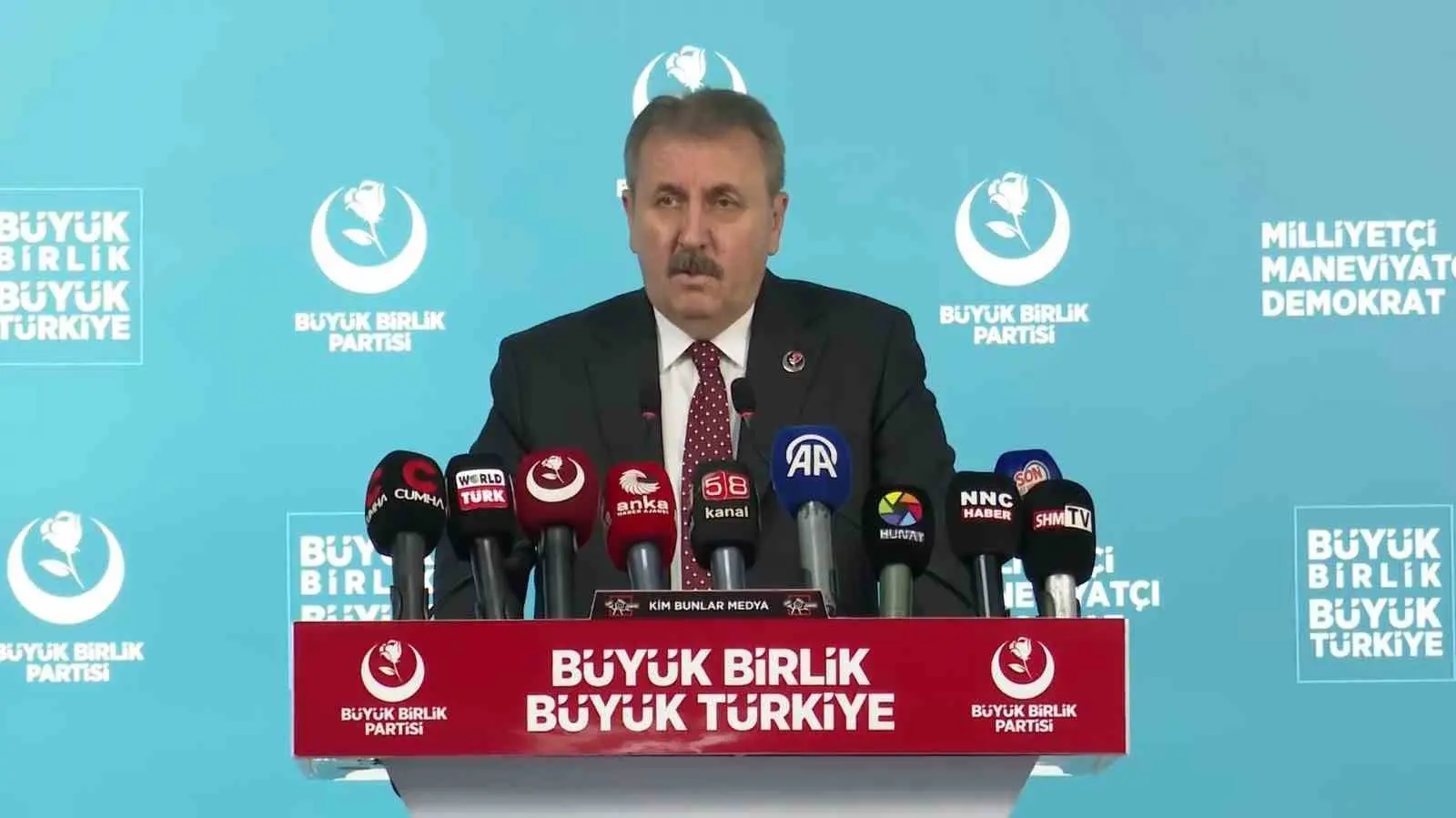 Büyük Birlik Partisi (BBP) Genel Başkanı Mustafa Destici, “Şu anda