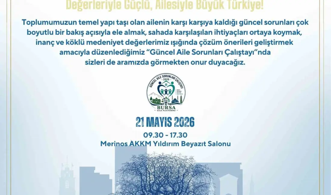 Bursa’da aile yapısını etkileyen sosyal, kültürel ve ekonomik sorunların ele