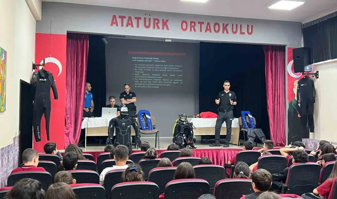 Bursa Emniyet Müdürlüğü’ne bağlı Mudanya Deniz Limanı Şube Müdürlüğü ekipleri,
