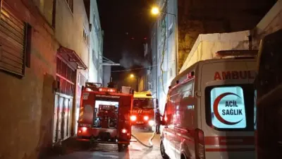 Bursa’nın Osmangazi ilçesinde bulunan bir tekstil atölyesinde çıkan yangın, itfaiye