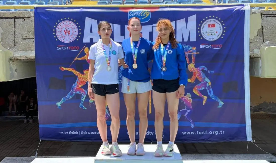 Bursa Uludağ Üniversitesi (BUÜ), Üniversitelerarası Atletizm Şampiyonası’nda elde ettiği dereceler