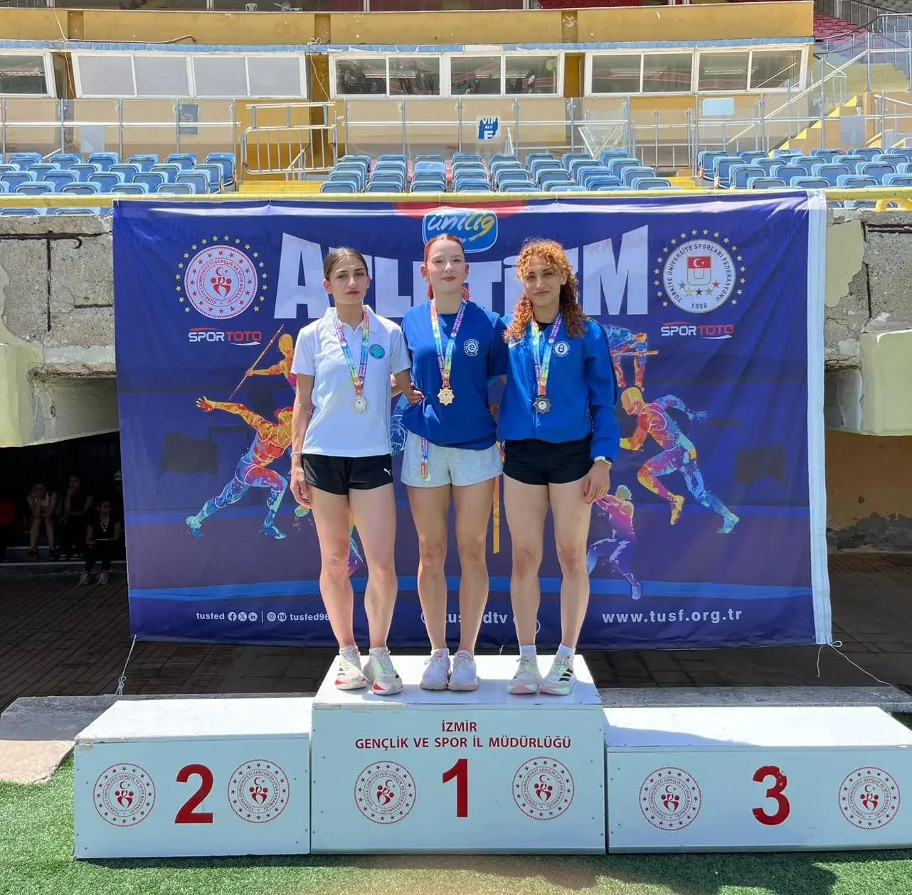 Bursa Uludağ Üniversitesi (BUÜ), Üniversitelerarası Atletizm Şampiyonası’nda elde ettiği dereceler