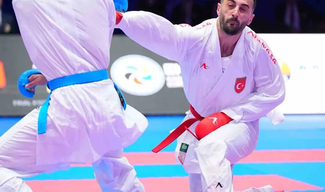 Almanya’da devam eden Büyükler Avrupa Karate Şampiyonası’nda milli sporcu Uğur