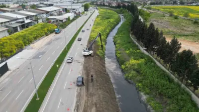 Bursa Büyükşehir Belediyesi BUSKİ Genel Müdürlüğü, kent genelinde sürdürdüğü dere