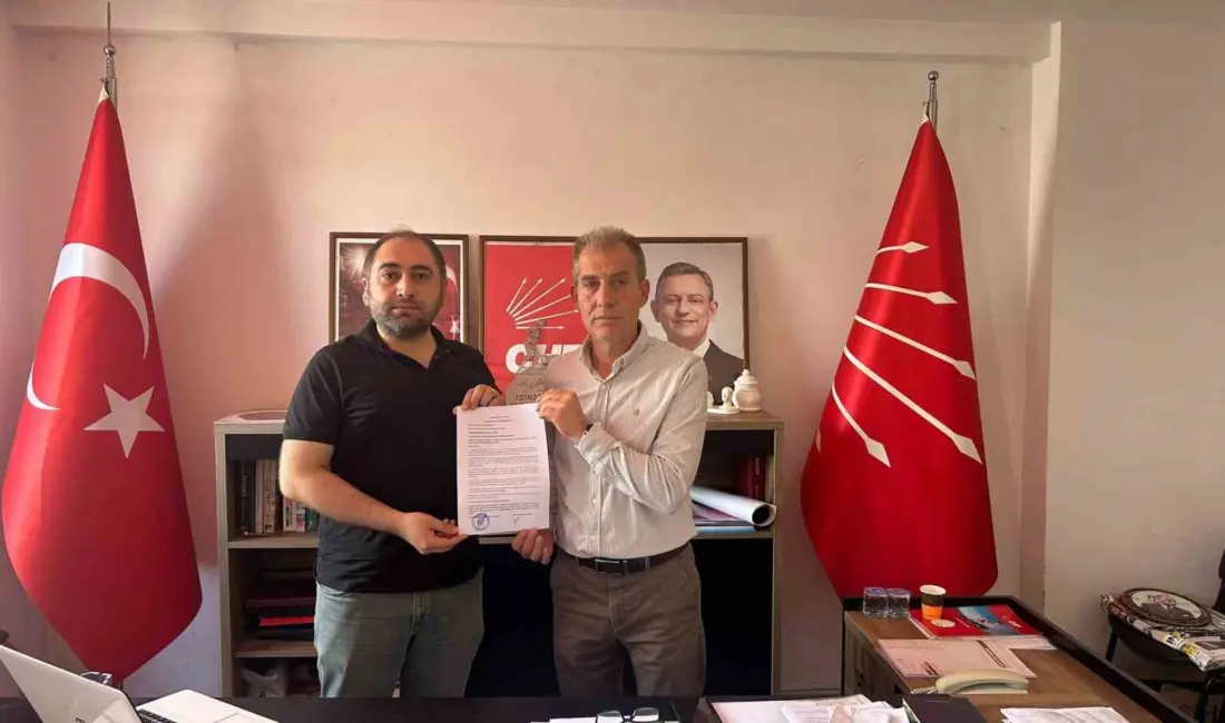 CHP Ayvalık İlçe Başkanı Hüseyin Şalmanlı, avukatı Muharrem Saygı aracılığıyla