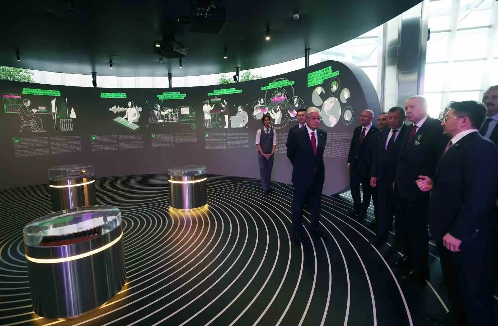 Cumhurbaşkanı Recep Tayyip Erdoğan, Kazakistan’daki temasları kapsamında Kazakistan Cumhurbaşkanı Kasım