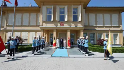 Cumhurbaşkanı Recep Tayyip Erdoğan, Belçika Kraliçesi Mathilde ile Vahdettin Köşkü’nde