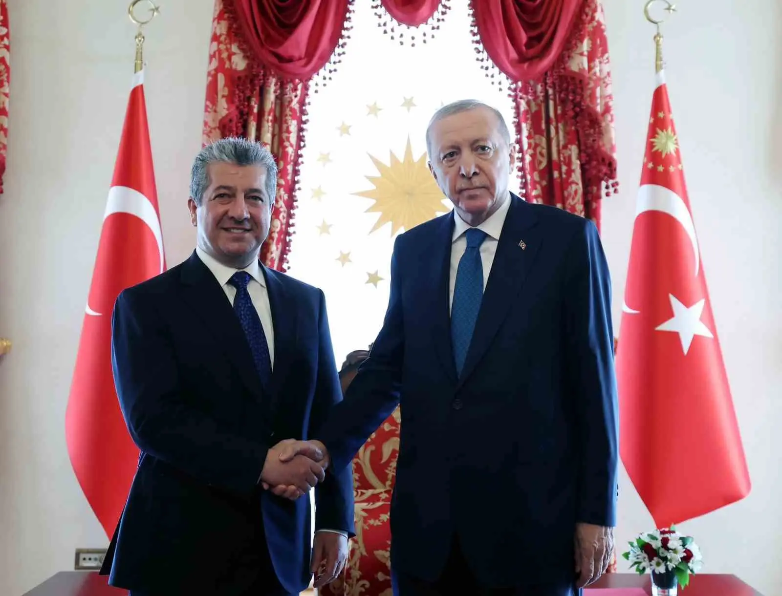 Cumhurbaşkanı Recep Tayyip Erdoğan, Irak Kürt Bölgesel Yönetimi (IKBY) Başbakanı