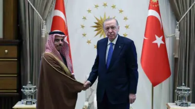 Cumhurbaşkanı Recep Tayyip Erdoğan, Suudi Arabistan Dışişleri Bakan Faysal bin