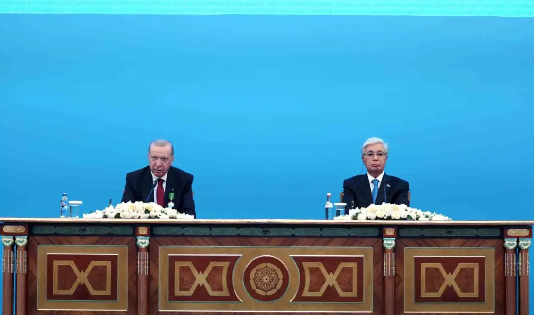 Cumhurbaşkanı Recep Tayyip Erdoğan, Kazakistan Cumhurbaşkanı Kasım Cömert Tokayev ile