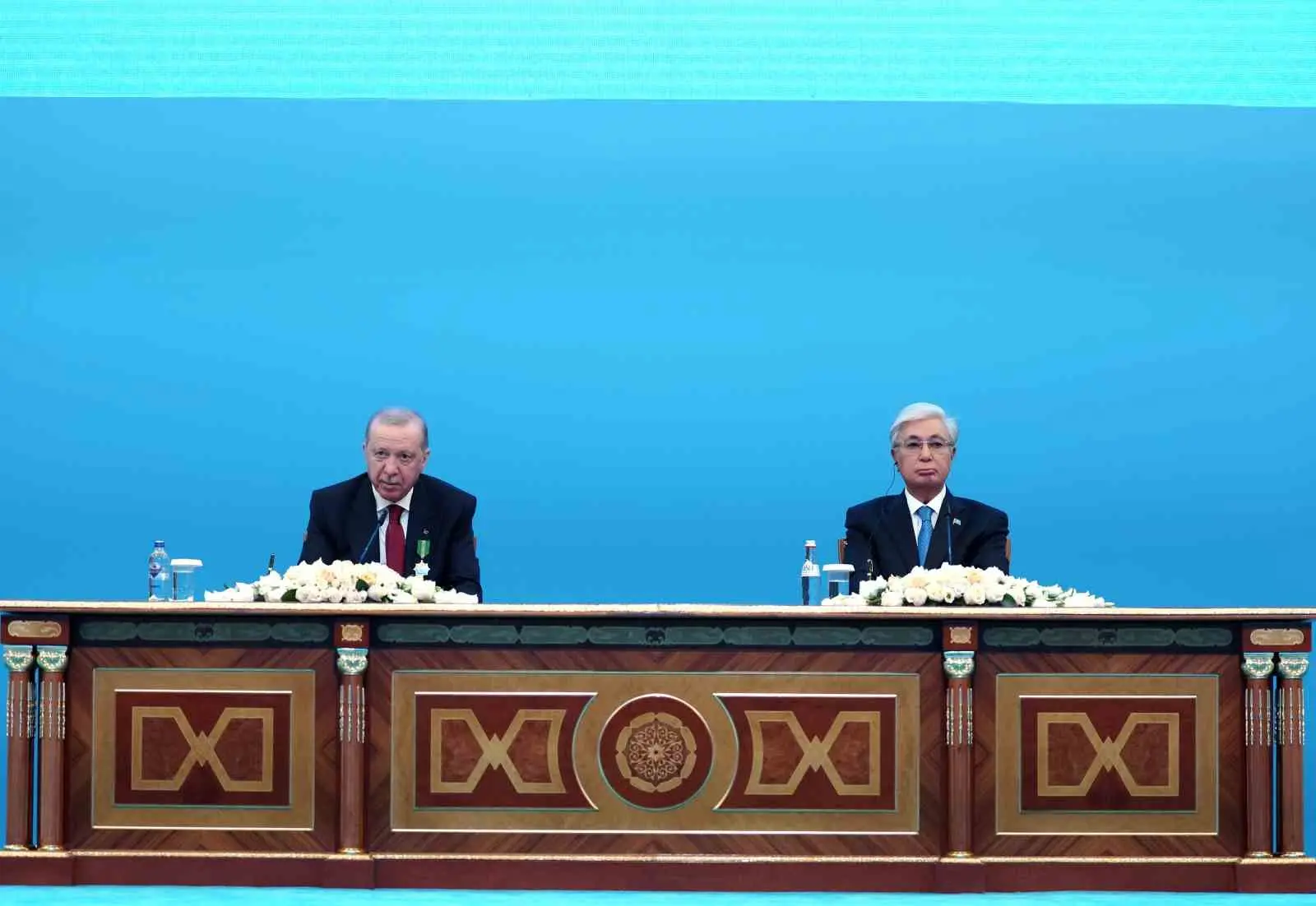 Cumhurbaşkanı Recep Tayyip Erdoğan, Kazakistan Cumhurbaşkanı Kasım Cömert Tokayev ile