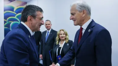 Cumhurbaşkanı Yardımcısı Cevdet Yılmaz, Erivan’da Norveç Başbakanı Jonas Gahr Store
