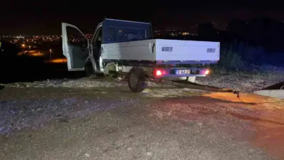 Bursa’nın İnegöl ilçesinde meydana gelen kazada, alkollü sürücünün kontrolünden çıkan