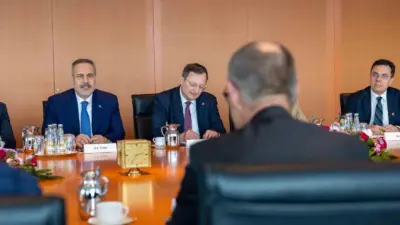 Dışişleri Bakanı Hakan Fidan, Almanya Başbakanı Friedrich Merz ile bir