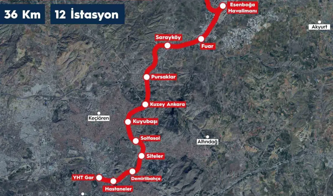 Ulaştırma ve Altyapı Bakanı Abdulkadir Uraloğlu, “YHT Gar-Kuyubaşı-Esenboğa Havalimanı Metro