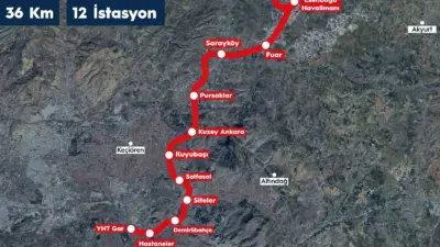 Ulaştırma ve Altyapı Bakanı Abdulkadir Uraloğlu, “YHT Gar-Kuyubaşı-Esenboğa Havalimanı Metro