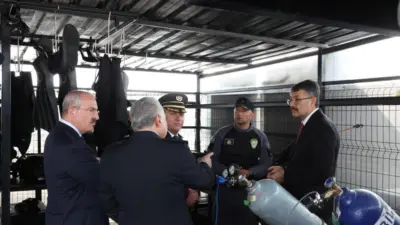 İçişleri Bakan Yardımcısı Ali Çelik, Çanakkale’de Deniz Polisi Eğitim Merkezi