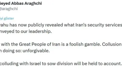 İran Dışişleri Bakanı Abbas Arakçi, İsrail Başbakanı Binyamin Netanyahu’nun ülkesine