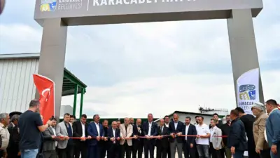 Karacabey Belediyesi tarafından yapımı tamamlanan Modern Hayvan Pazarı düzenlenen törenle