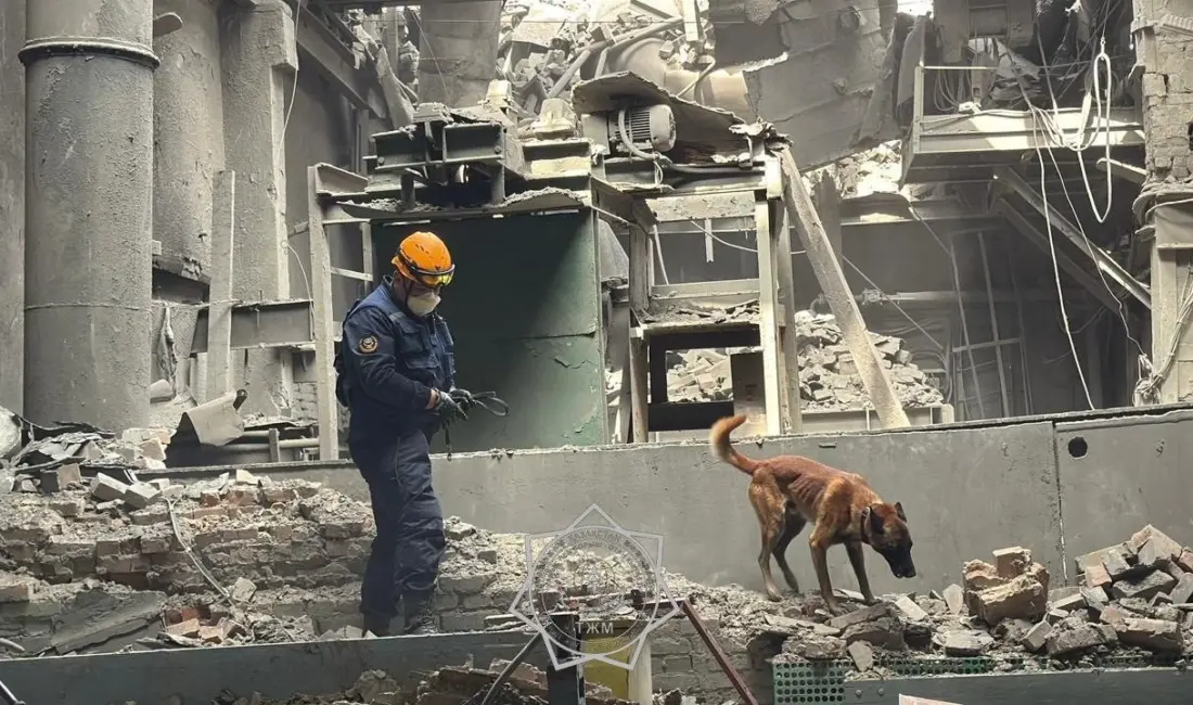 Kazakistan’ın Öskemen kentinde Kazzinc şirketine ait çinko fabrikasında meydana gelen