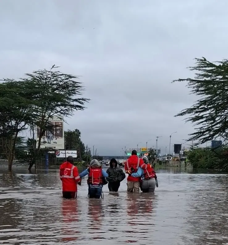 Doğu Afrika ülkesi Kenya’nın farklı bölgelerinde etkili olan şiddetli yağış