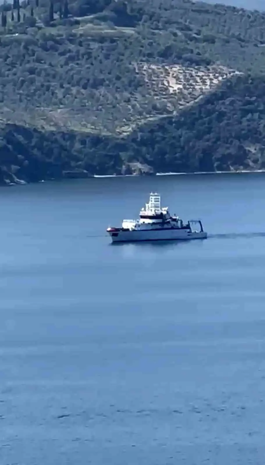 Marmara genelinde geniş bir alanda tarama faaliyetleri gerçekleştiren gemi, deniz