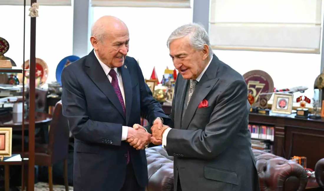 MHP Genel Başkanı Devlet Bahçeli, Koç Holding Şeref Başkanı Rahmi