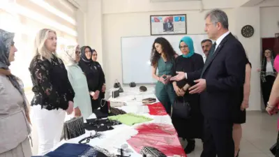 Kadınların üretime katılımını destekleyen Osmangazi Belediyesi’nin OSMEK kursiyerleri tarafından hazırlanan