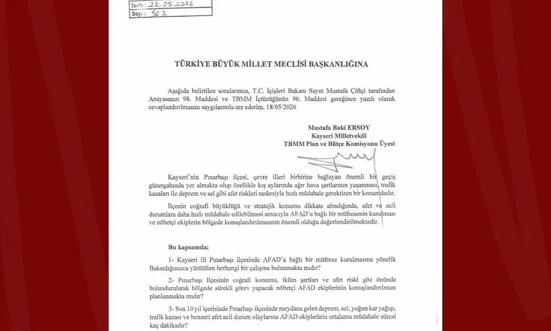 Milliyetçi Hareket Partisi (MHP) Kayseri Milletvekili Baki Ersoy, Kayseri’nin Pınarbaşı
