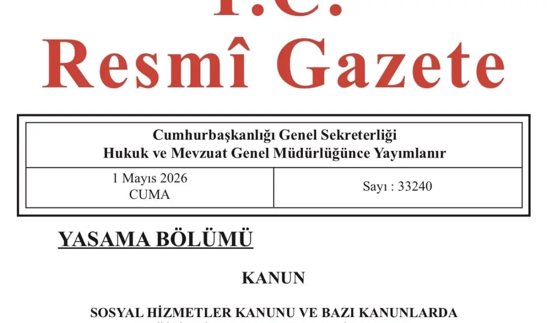 Aile ve Sosyal Hizmetler Bakanı Mahinur Özdemir Göktaş, Resmi Gazete’de