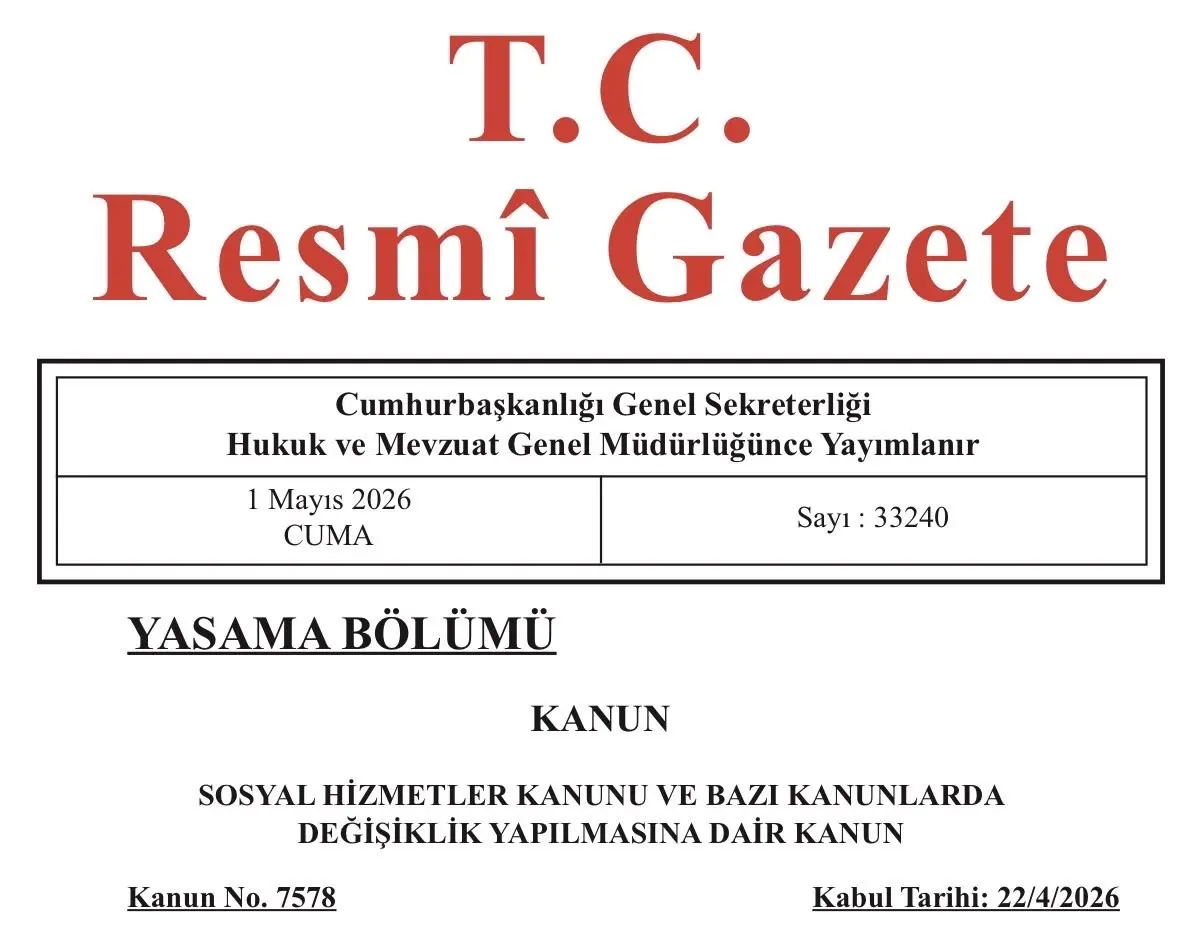 Aile ve Sosyal Hizmetler Bakanı Mahinur Özdemir Göktaş, Resmi Gazete’de