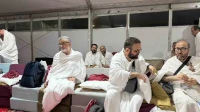 Mekke’den Arafat’a doğru yola çıkan Türk hacı adayları, kendilerine tahsis
