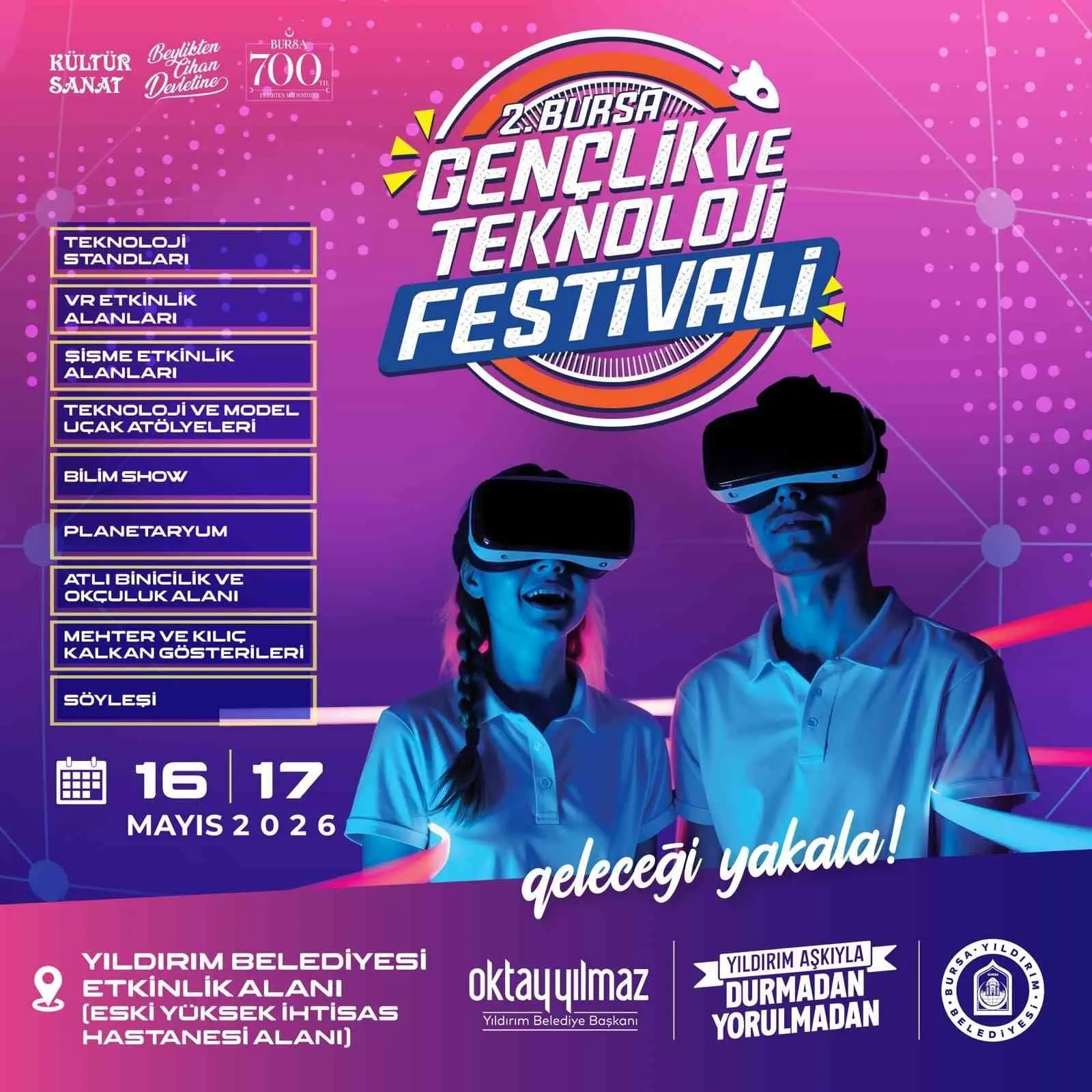 Bursa’da Yıldırım Belediyesi, 19 Mayıs Atatürk’ü Anma, Gençlik ve Spor