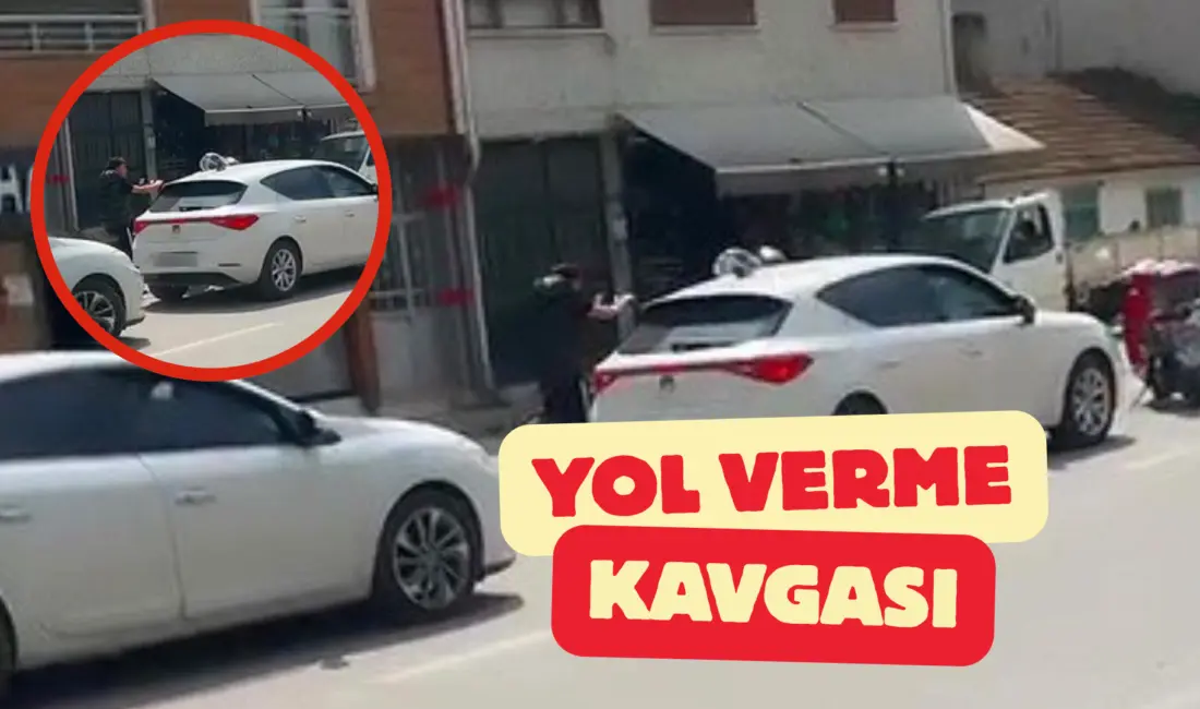 Bursa’nın İnegöl ilçesinde otomobil sürücüsü ile elektrikli bisiklet sürücüsü arasında