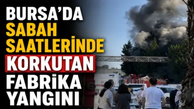 Bursa’da bir fabrikada çıkan yangın paniğe neden oldu. İtfaiye ekiplerinin